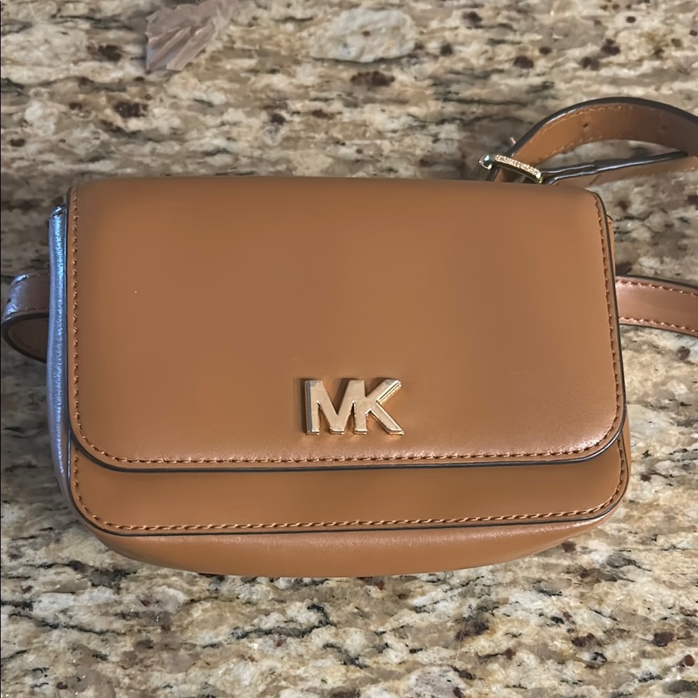 Michael Kors Caramel Leather Shoulder Bag